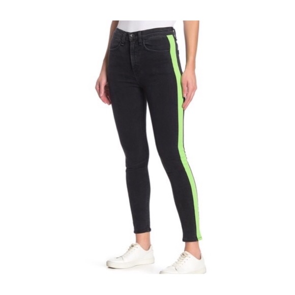 rag & bone Denim - ❌SOLD❌Rag & Bone Mazie Neon Striped Skinny Jeans